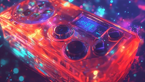 Neon dream console hums under crystal-clear arcade lights