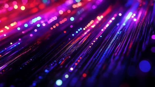 Colored light streaks forming abstract digital background.