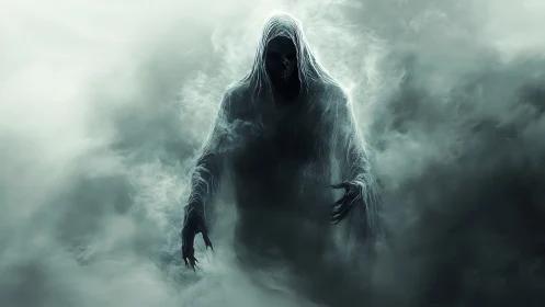 Spectral cloaked wraith emerges from volumetric fog field