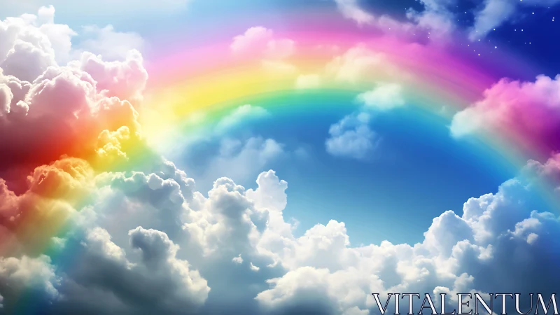 Spectral atmospheric arc above cumulonimbus cloud formations