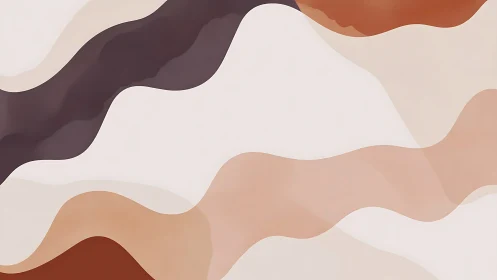 Gentle flowing earth tones drifting in soft wavy layers.