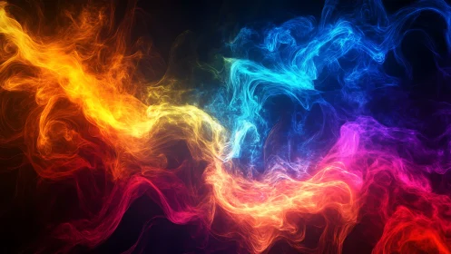 Chromatic Energy Flows Converge in Dynamic Luminous Abstraction