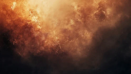 Warm dust particles suspended in graduated light field