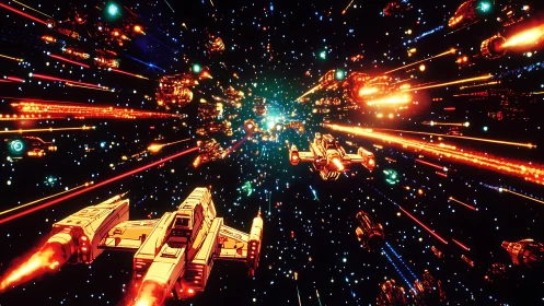 Joyride through a neon starfield of racing space cruisers.
