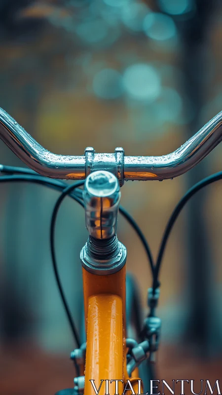 Bicycle handlebar with frost accumulation and structural detail