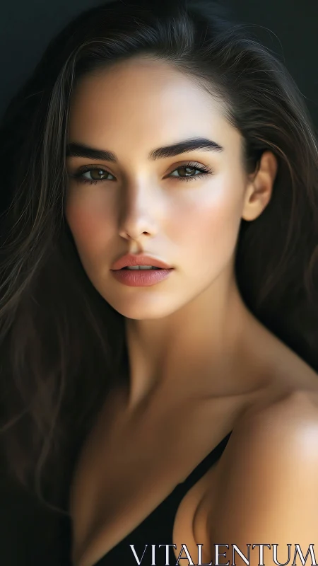 Soft light sculpts a serene portrait into quiet radiance