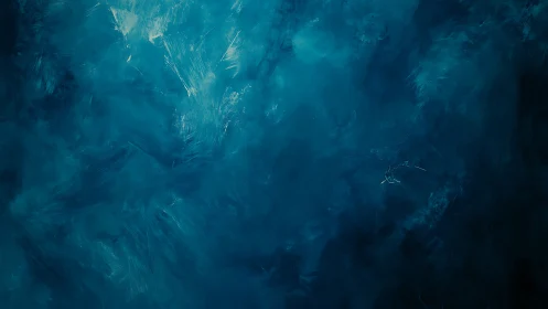 Deep teal abstract cloudscape with textured light strokes.