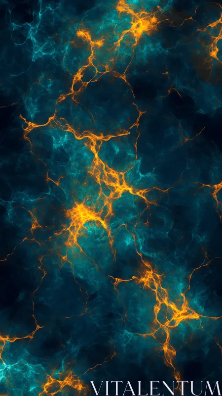 Electric nebula streams ignite a deep cosmic void