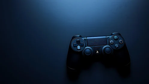 PlayStation 4 Controller Studio Render in Blue.