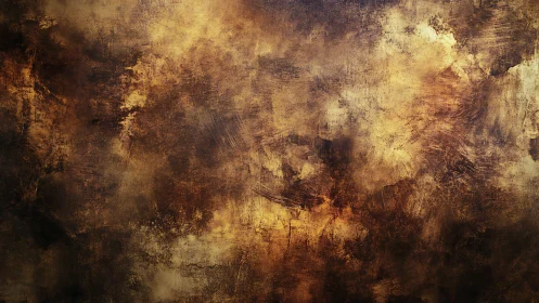 Burnished ochre texture with deep weathered brush strata