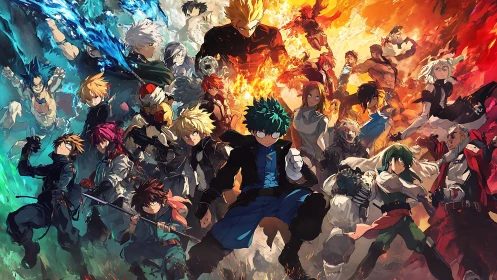 Elemental heroes collide in a blazing storm of rival powers.