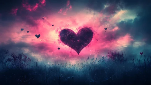 Luminous Heart with Volumetric Atmospheric Cloud Rendering and Particle Effects