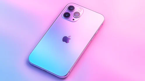 iPhone 13 Pro featuring gradient iridescent finish and triple camera system