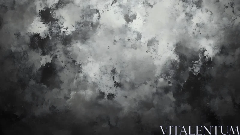 Monochrome cloud-like abstract texture in diffuse field.