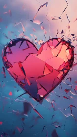 Shattered Ruby Heart Ignites Through Fractured Dimensions.
