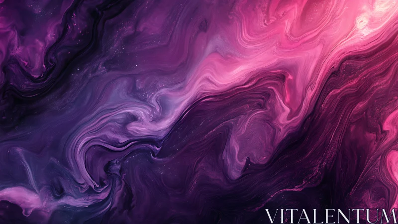 Violet nebula swirls merge with luminous magenta streams.