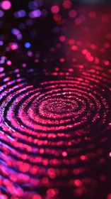 Neon ripple galaxy spiraling through liquid nightfall.