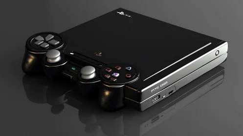 PlayStation 3 Console with DualShock 3 Controller.