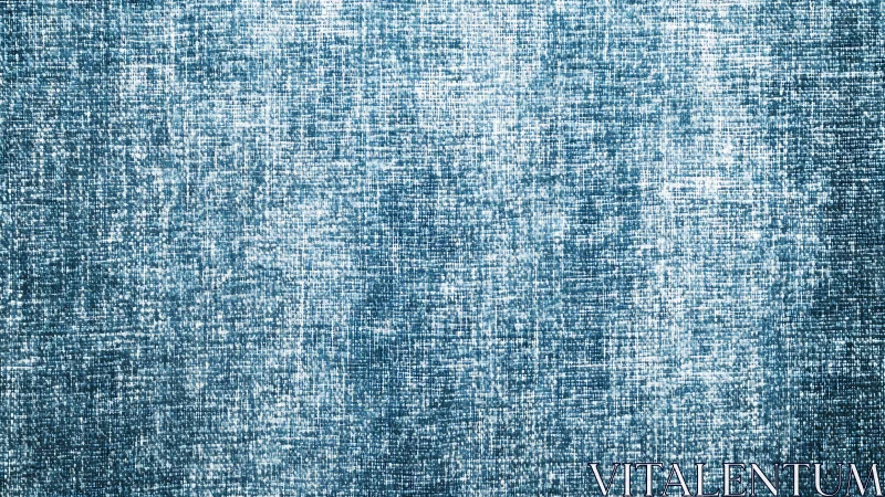 Blue woven fabric texture shows dense vertical and horizontal lines