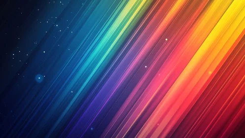 Diagonal spectrum light trails in abstract digital gradient.