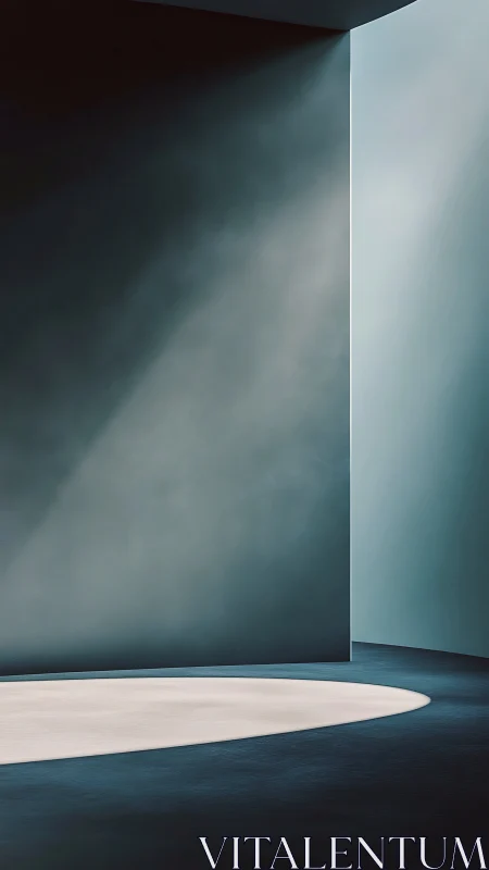 Soft light cuts through minimalist interior with quiet drama