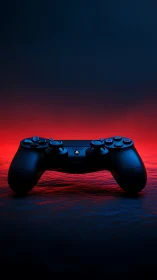 Sony DualShock 4 Controller with Dramatic Gradient Lighting and Volumetric Atmospheric Rendering