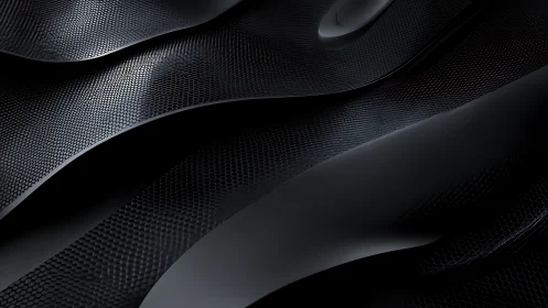Midnight hexwave dunes in sleek obsidian motion.