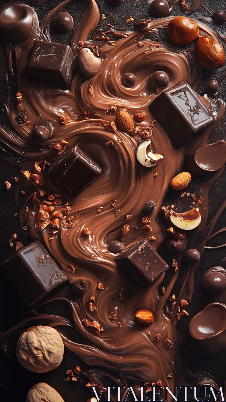 Swirls of silky chocolate with cozy nuts and sweet bites.