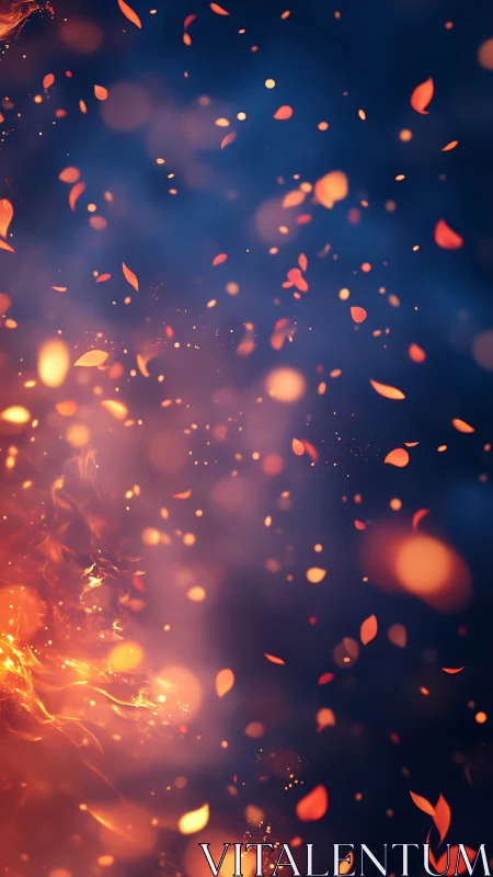 Embers Dance Through Twilight Void.