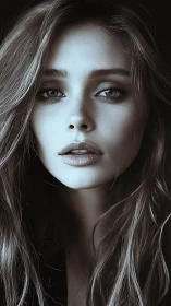 Soft light lingers on a thoughtful young woman’s serene face