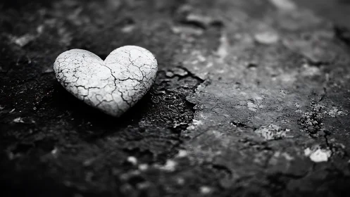 Fractured Heart on Cracked Earth
