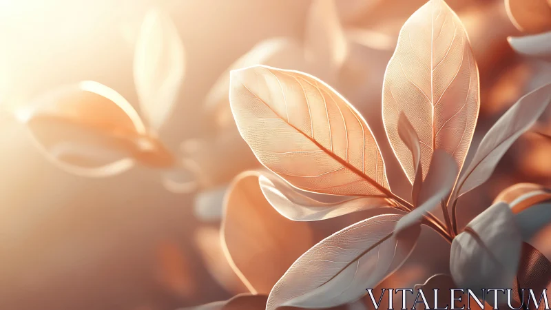 Macro botanical study in warm bokeh backlight rendering.