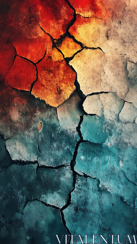 Fractured Horizon Where Rusted Fire Meets Drowned Sky.