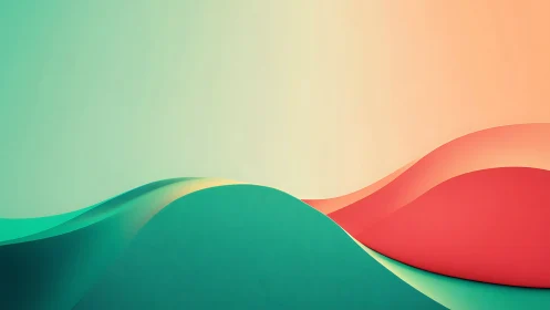 Sunlit color dunes flowing through a tranquil dreamscape.