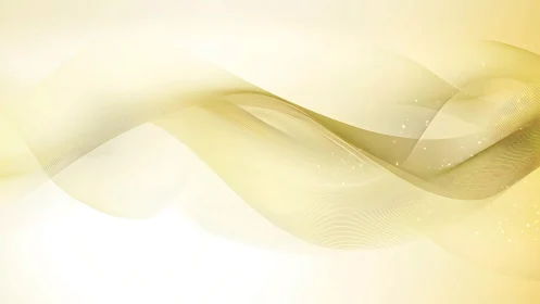 Soft golden wave lines on bright abstract background.