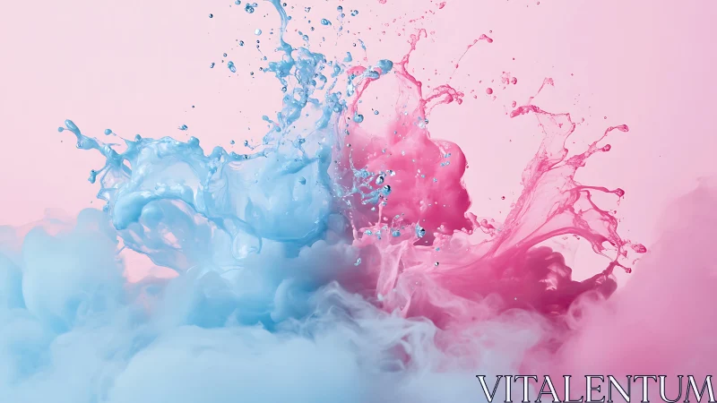 Pastel splash duel between cotton candy clouds and cool waves.