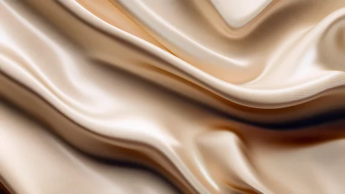 Champagne satin folds with soft reflective highlights.