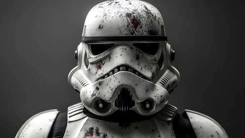 Battle-worn white armor with a stoic, mysterious presence.