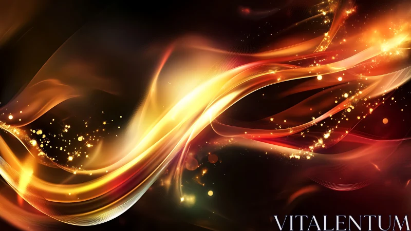 Golden Luminous Waves and Particles Against Dark Space