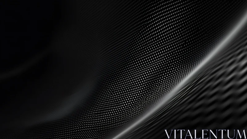 Curved metallic dot matrix over shadowed carbon surface.