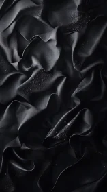 Midnight fabric dunes fold softly under scattered silver dust