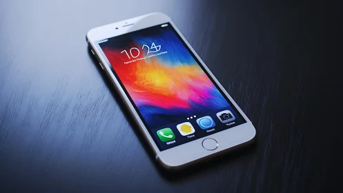 Luminous Portal: Modern Smartphone Radiates Digital Energy.