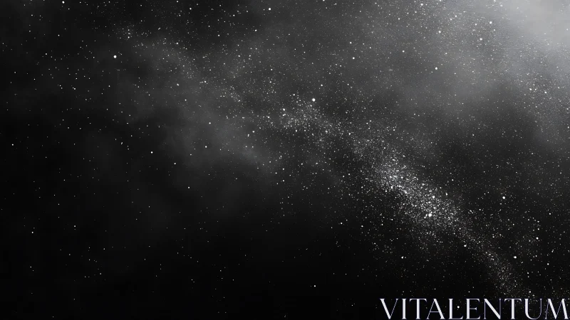 Dense star field is captured against a dark empty background