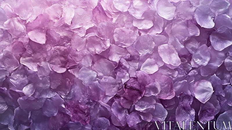 Amethyst Rose Petals: Layered Purple Botanical Composition.