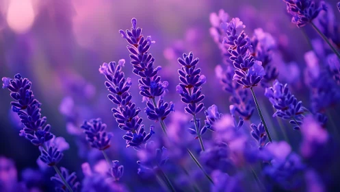 Purple Lavender Dream: Nature's Gentle Majesty.