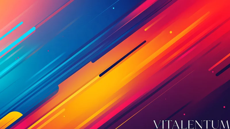 Radiant streaks of color racing across a bold night sky.