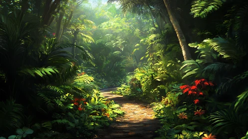 Emerald Cathedral Where Sunlight Orchestrates a Botanical Symphony