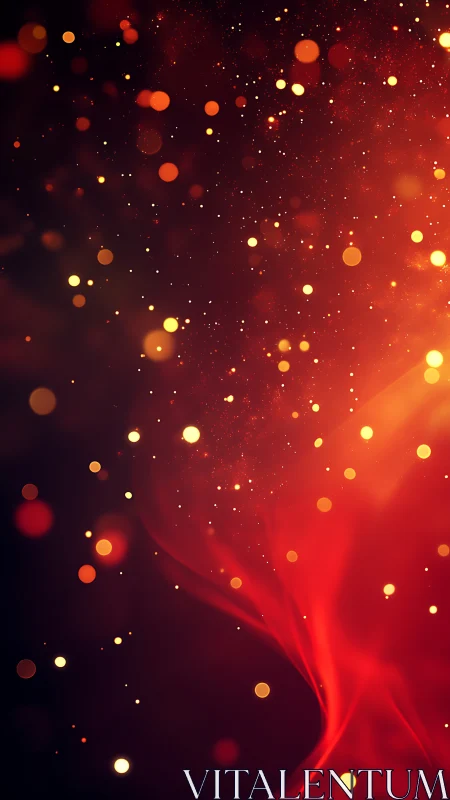 Luminescent Bokeh Cascade Through Warm Chromatic Spectrum.