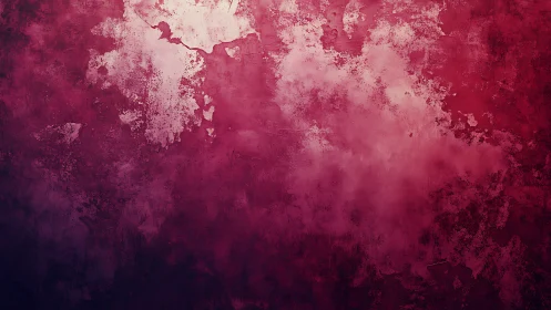 Textured crimson wall with distressed abstract gradient.