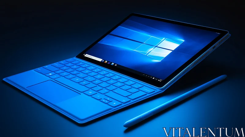 Convertible tablet PC with backlit keyboard and active stylus pen